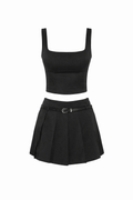 Set Faldo y crop top