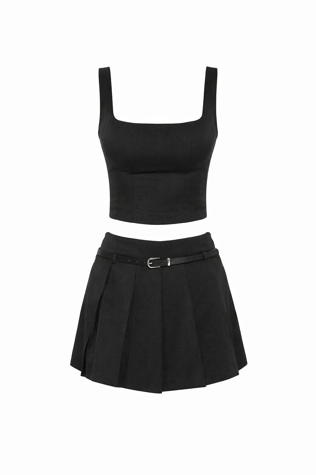 Set Faldo y crop top